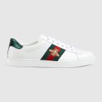 Gucci Unisex Ace Sneaker With Bee - White Leather Low-Top Trainer