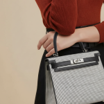 Hermès Kelly 28 Quadrille Swift Leather Handbag