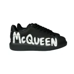 Alexander McQueen Oversized Graffiti Sneakers Black